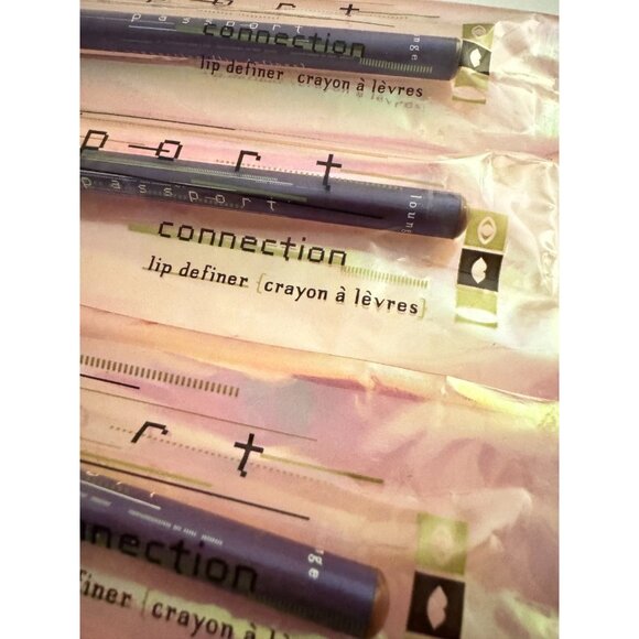 Passport Connection Lip Definer Pencil Lounge Shade Lot of 3 New Sealed Vintage - Picture 2 of 3